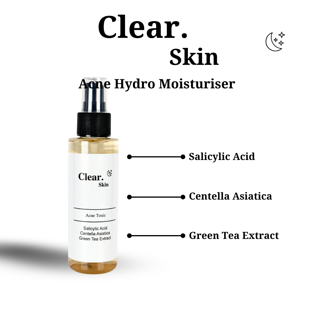 Clear. Skin Acne Tonic with Salicylic Acid, Centella Asiatica & Green Tea 125ml