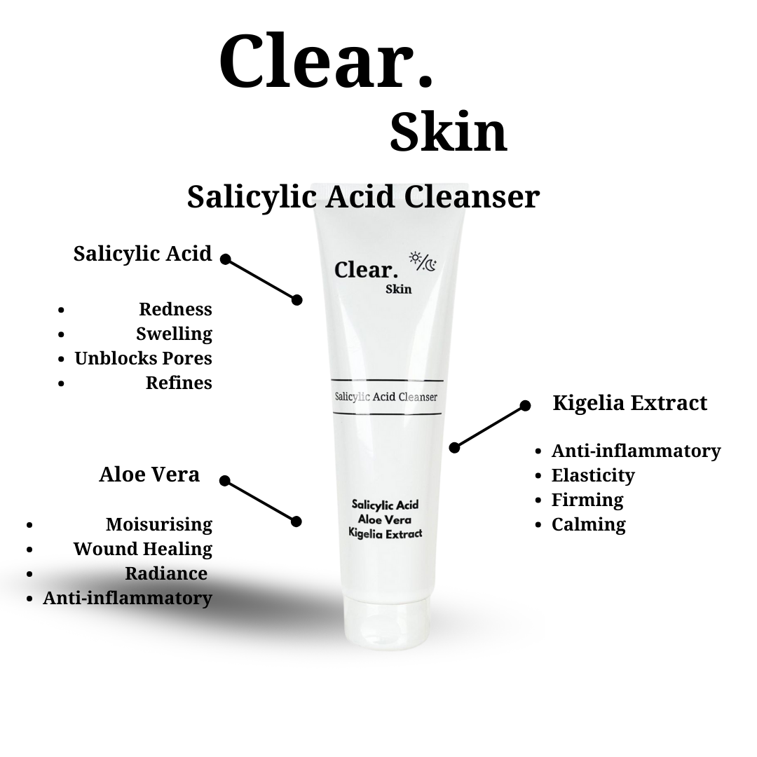 Clear. Skin Salicylic Acid Cleanser with Aloe Vera & Kigelia Extract 150ml