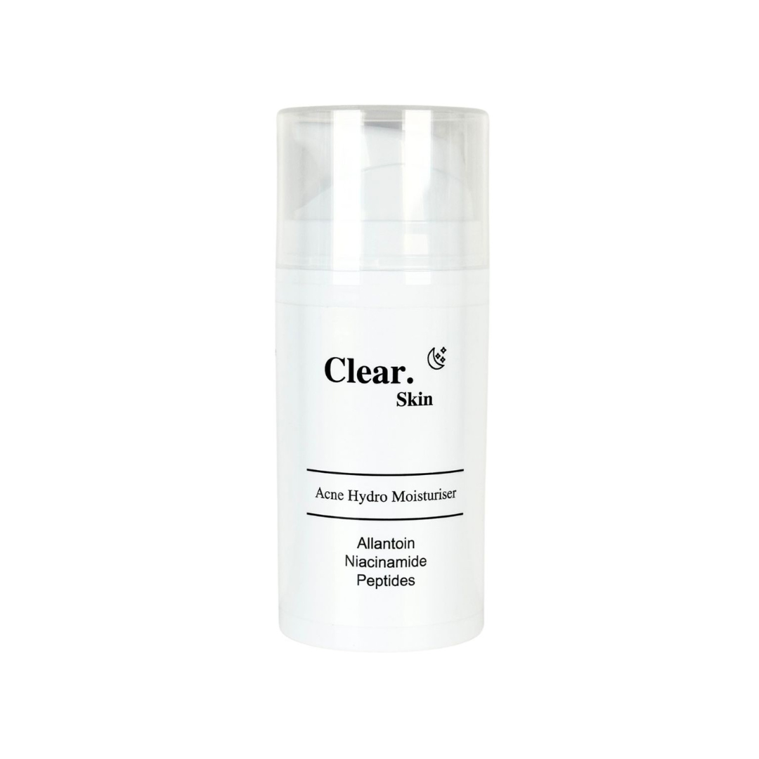 Clear. Skin Acne Hydro Moisturiser with Allatoin, Niacinamide & Peptides 80ml