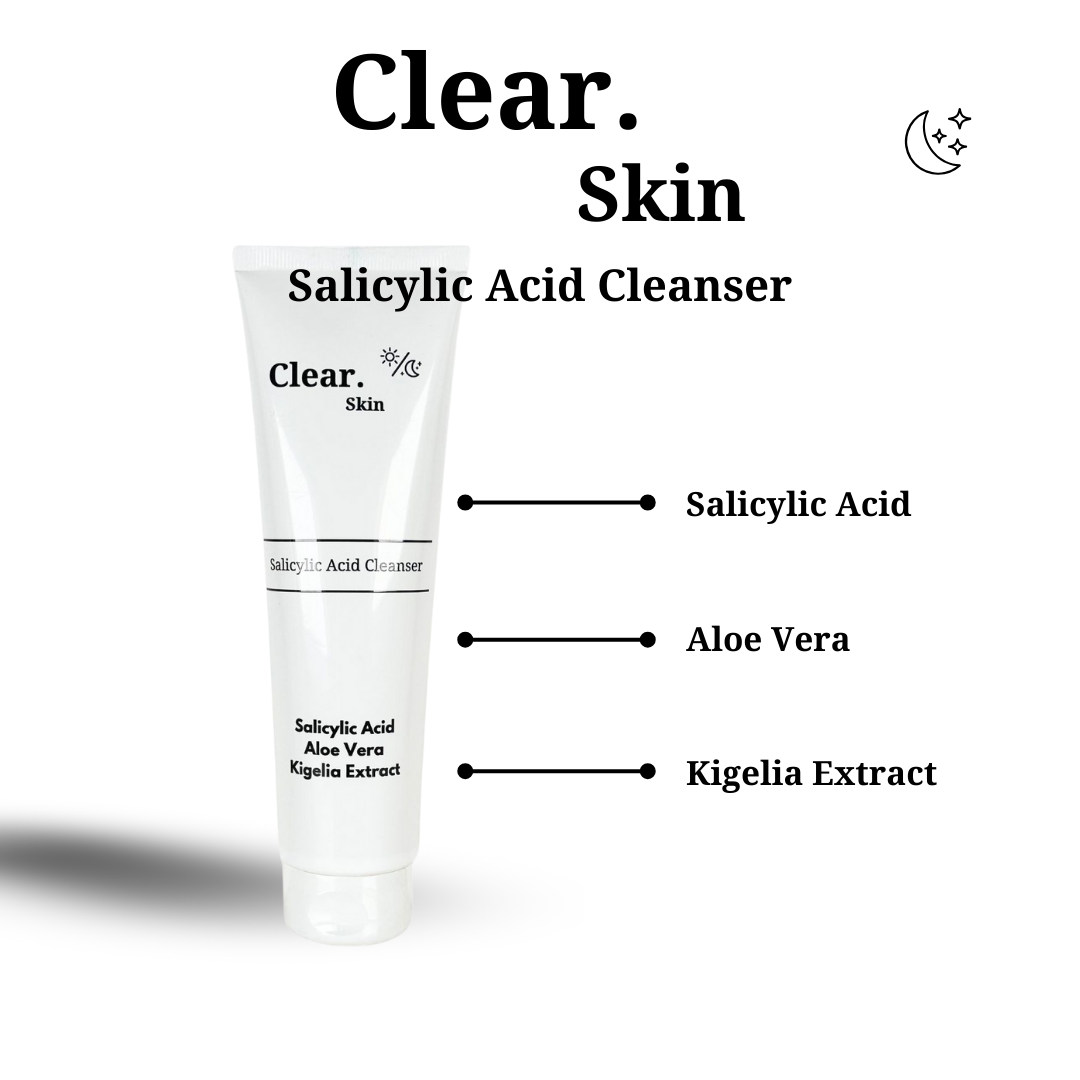 Clear. Skin Salicylic Acid Cleanser with Aloe Vera & Kigelia Extract 150ml