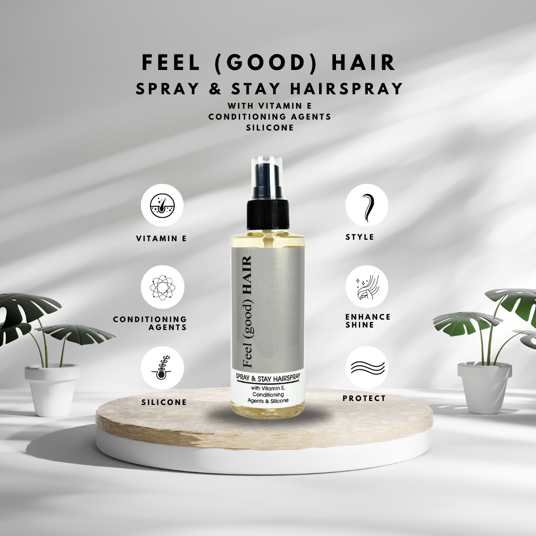 Feel (Good) Hair Spray & Stay Hairspray with Vit E & Silicone 200ml