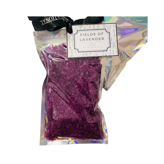 Luxury Bath Crystals Fields of Lavender 300g